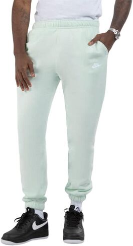 Nike Men's Club Fleece Standard Fit Tapered Leg Athletic Pants (as1, Alpha, l, Regular, Regular, Barely Green, Large) in Saudi Arabia