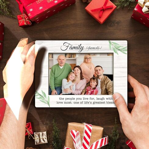 YSTEP Family Picture Frame, Family The People You Live For, Laugh With And Love Most Picture Frame, Love Picture Frame, Wood 4x6 Photo Frame for Desk Display-B21 in Saudi Arabia