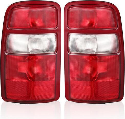 Boine Tail Light Compatible With 2000 2001 2002 2003 2004 2005 2006 Chevy Tahoe Suburban 1500 2500 GMC Yukon Driver and Passenger Side Rear Light Brake Lamps (Black Edge Clear Lens) in Saudi Arabia