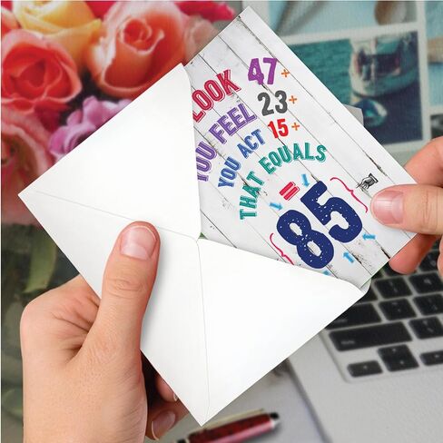 NobleWorks - 80th Happy Birthday Card Funny - 80 Year Old Celebration, Milestone Humor Card for Grandparents, Parents - In Celsius 80 C9351MBG in Saudi Arabia