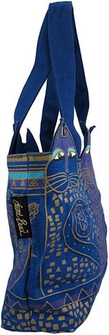 حقيبة لوريل بورش بسحاب علوي، 12 × 3-1/2 × 8-1/2 بوصة، تريس جاتوس، أزرق/ذهبي in Kuwait