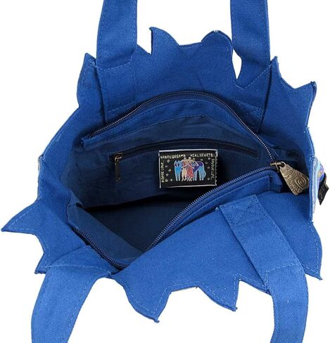 حقيبة لوريل بورش بسحاب علوي، 12 × 3-1/2 × 8-1/2 بوصة، تريس جاتوس، أزرق/ذهبي in Kuwait