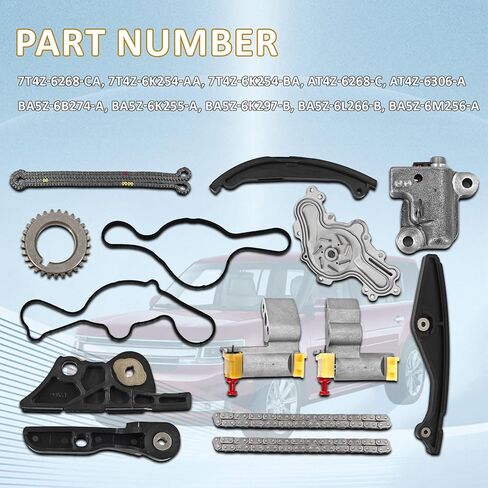 مجموعة أدوات سلسلة التوقيت مع مضخة مياه GMB تناسب 2011-2019 فورد إكسبلورر فليكس توروس لينكولن MKT 3.5L V6 in Kuwait