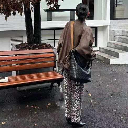 Tote Bag for Women, Soft Genuine Leather Fashion Hobo Handbag, Large Capacity Purse Top Handle Shoulder Bag Travel in Saudi Arabia