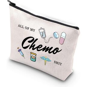 WCGXKO Chemotherapy Treatment Gift for Women All Of My Chemo Shit Cancer Awareness Emergency Bag (My Chemo Shit)