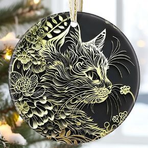 3.5" Ceramic Ornaments for Christmas Tree, Christmas Ornament, Christmas Tree Decorations, Christmas Ornaments Clearance, Heirloom Keepsake, Gift Exchange, Gift Idea, Bauble Present - Beach