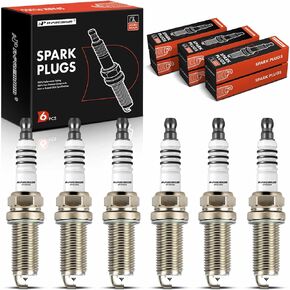 A-Premium Double Iridium Spark Plug Compatible with Toyota Camry, RAV4, Highlander, Sienna, Avalon & Subaru Outback, Legacy, Tribeca & Volvo XC60, XC70, XC90,S60, S80 & Lexus ES350, RX350, Pack of 6