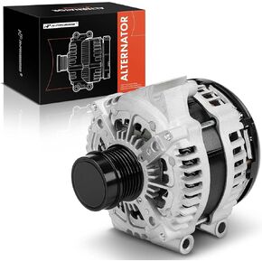 A-Premium Alternator Compatible with Chrysler Pacifica 2017-2020 3.6L, Voyager 2020 3.6L, 12V 180A 6-Groove Decoupler Pulley Clockwise, Replace# 4210007181