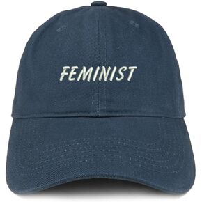 Trendy Apparel Shop Feminist Embroidered Brushed Cotton Adjustable Cap
