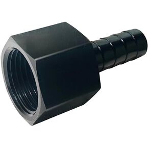 10AN Female to 1/2 Hose Barb Push-on Fitting Adapter Pipe Aluminum Anodized Black