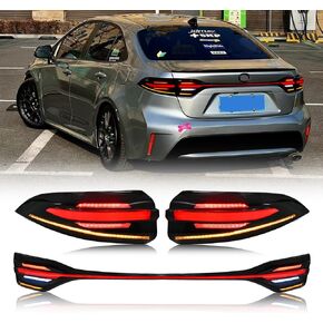 TT-ABC Mods Tail Lights for Toyota Corolla 2020-2024 (Smoke Internal White)