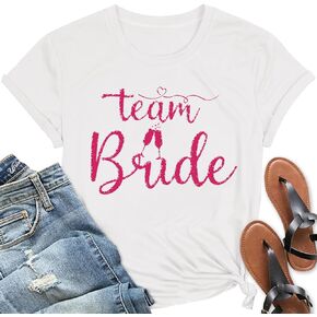 Bride Shirt Women Bachelorette Party Tshirts Bridal Party Shirts Wedding Team Party Tee Tops
