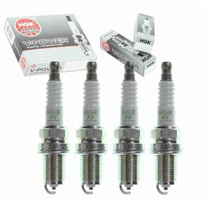 4 pc NGK V-Power Spark Plugs compatible with Chevrolet Tracker 1.6L 2.0L L4 1990-2002