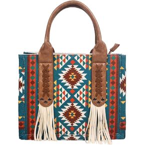 Tote Bag for Women, Boho Crossbody Tote Bags with Zipper, Tassel Tote Handbag with Detachable Strap, Shoulder Purse for Women