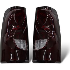 Tail Lights Smoke Compatible with Silverado Pickup 2003-2006 Rear Brake Lamps Left and Right GM2800174 GM2800161