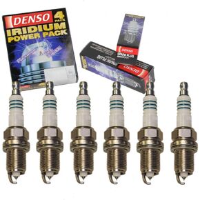 6 pc DENSO Iridium Power Spark Plugs compatible with Honda Pilot 3.5L V6 2003-2008