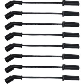 HiSport Spark Plug Wire Set 9748UU 19297035 Compatible with Chevy, Chevrolet, GMC, Pontiac 4.8L 5.3L 6.0L Wires Sets Replacement for OEM S848314,27873,10026,7873,10039