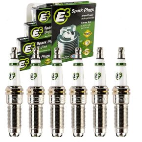 6 pc E3 Spark Plugs compatible with Ford F-150 2.7L 3.3L 3.5L 3.7L V6 2011-2022