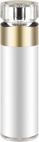 Pure White Style Vacuum Pump Bottle Emulsion Bottle Acrylic Electroplating Vacuum Cream Bottle Suitable for Foundation Emulsion Shampoo Diamond Transparent Belt Cover Gold (1Pack 15ml/0.5oz) in Saudi Arabia
