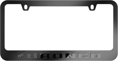 Black License Plate Frame (Black) in Saudi Arabia