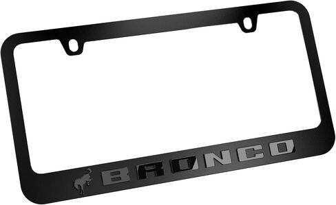 Black License Plate Frame (Black) in Saudi Arabia