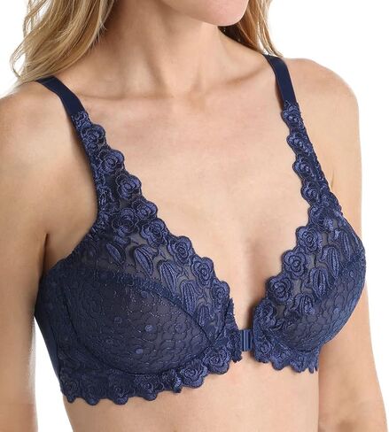 Valmont Women's Front Close Sexy and Lacey Cup Comfy Underwire Bra in Saudi Arabia