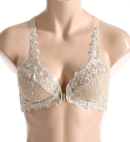 Valmont Women's Front Close Sexy and Lacey Cup Comfy Underwire Bra in Saudi Arabia