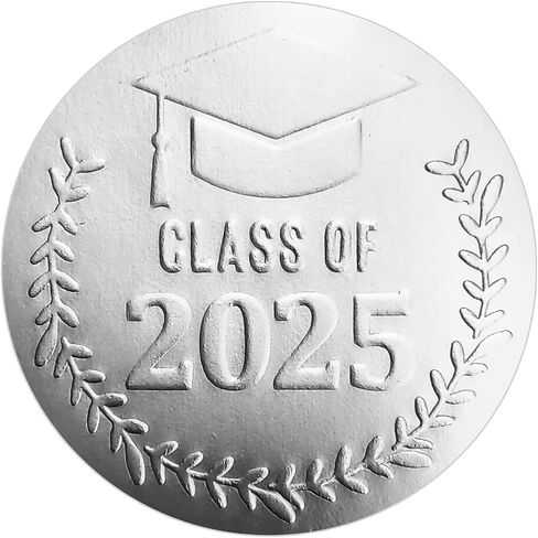 100 Pack Class of 2026 Graduation Stickers – Gold Foil Embossed Labels for Graduates – Metallic Foil Seals for Invitations, Envelopes & Party Favors (Class of 2026 Gold) in Kuwait