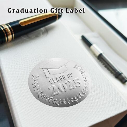 100 Pack Class of 2026 Graduation Stickers – Gold Foil Embossed Labels for Graduates – Metallic Foil Seals for Invitations, Envelopes & Party Favors (Class of 2026 Gold) in Kuwait