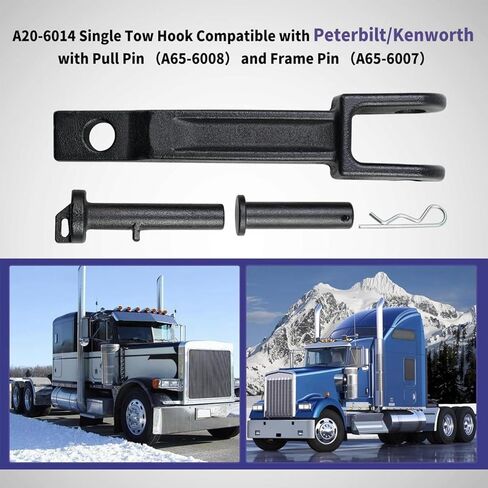 Bewinner for T170 T270 T370 Single Tow Hook Alloy Steel with A65 6008 Pull Pin A65 6007 Frame Pin for 579 Accessories in Saudi Arabia