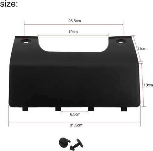 Car Tow Hook Cover for Land LR3 05-09 LR4 10-12, Plastic Rear Bumper Tow Towing Eye Hook Cover Black, OE: DPO500011PCL in Saudi Arabia
