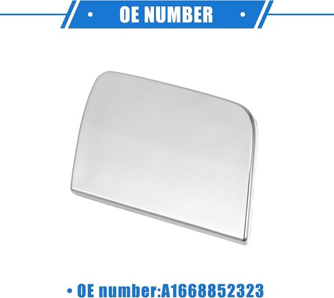 Car Tow Hook Eye Hole Cover Cap Compatible for Mercedes-Benz GLS 450 2017-2019, Durable Plastic Silver Tone Rear Bumper in Saudi Arabia
