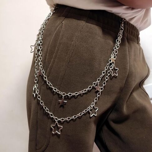 Punk Pants Chain Hip Hop Pocket Chain Trouser Chains Rock Wallet Chain for Men Waist Body Accessories for Women in Kuwait