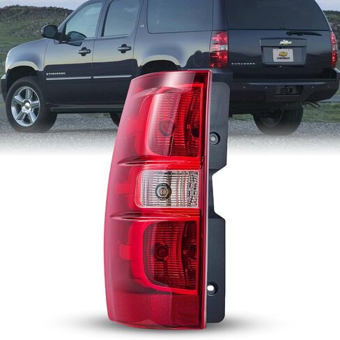 مجموعة مصابيح الذيل متوافقة مع 2007-2014 Chevy Suburban Chevy Tahoe 1500 2500 المصابيح الخلفية مع المصابيح والحزام OE Style Driver Side GM2800196 in Kuwait