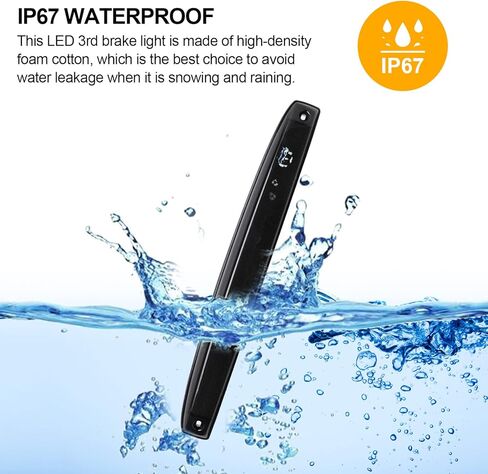 استبدال ضوء الباب الخلفي LED لـ 2003-2006 Ram 2500/3500 لاقط عجلة مزدوج، شريط ضوء الفرامل الخلفي للعدسة المدخنة استبدال OE 05086509AA in Kuwait