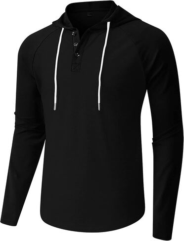 Aimeilgot Men’s Casual Long Sleeve Hoodies Pullover Gym Workout Jersey Sweatshirts in Saudi Arabia