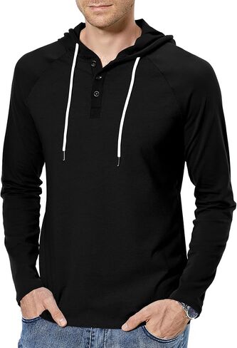 Aimeilgot Men’s Casual Long Sleeve Hoodies Pullover Gym Workout Jersey Sweatshirts in Saudi Arabia