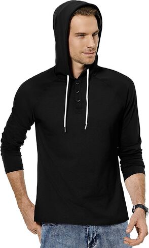 Aimeilgot Men’s Casual Long Sleeve Hoodies Pullover Gym Workout Jersey Sweatshirts in Saudi Arabia