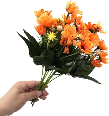 زهور الأقحوان المزيفة من PASYOU، نباتات الأقحوان الاصطناعية، 4 حزم من الزهور البرية المصنوعة من الحرير الصناعي، شجيرات بلاستيكية للديكور الداخلي والخارجي، باقة الزفاف، ترتيب طاولات الزارع، ديكور DIY - أرجواني in Kuwait