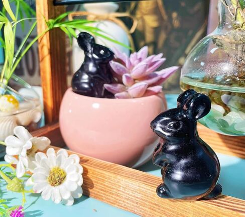 DUQGUHO بطة تمثال تمثال مضحك Deocr الهدايا بلورات Lepidolite الأحجار محظوظ بطة تحصيل الكمامة الهدايا مكتب منزلي مكتب Deocration 1 قطعة in Kuwait