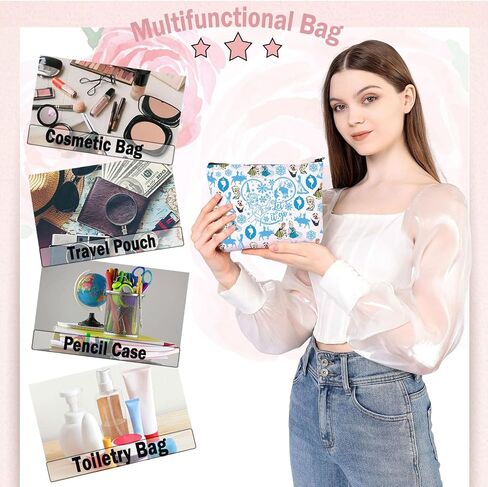 BDPWSS Princess Elsa Makeup Bag Princess Elsa Lover Gift Elsa & Anna Fan Gift Let It Go Toiletry Bag Olaf Lover Gift (Let It Go) in Kuwait