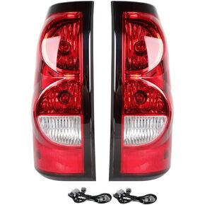 مصابيح خلفية متوافقة مع Chevy شيفروليه سيلفرادو 1500 2500 3500، 2003 2004 2005 2006 2007، مصابيح خلفية كلاسيكية بنمط OE ضوء خلفي مع حزام لمبة (زوج من جانب السائق والراكب) in Kuwait