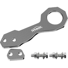 خطاف سحب خلفي من WHEEL CONNECT، خطاف سحب من سبائك الألومنيوم، مصنوع من الألومنيوم الصلب، طلاء أحمر مؤكسد