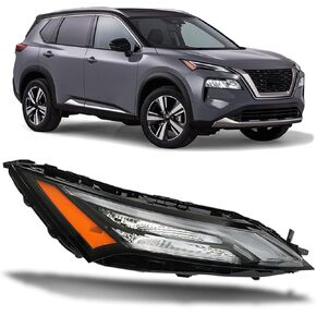 WFLNHB Passenger Right Side Replacement for Nissan Rogue 2021-2023 DRL Headlight Turn Signal Light w/Halogen 261206RR0A