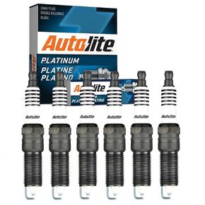 6 pc Autolite Platinum Spark Plugs compatible with Jeep Wrangler 2007-2011