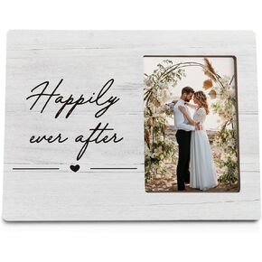 Wedding Picture Frame, Wedding Gifts, Wedding Frame, Wedding Gifts for Newlyweds 8x10 Photo Frame, Marriage License Frame, Happily Ever After Wedding Picture Frames for Tabletop Wall
