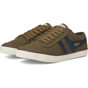 Gola Men's Comet Sneaker, Khaki/Navy/Burgundy, 11