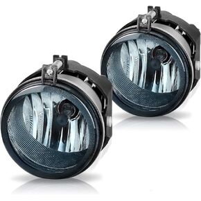 AUTOSAVER88 Fog Lights Compatible with 2005-2007 Dodge Caravan 2008-2010 Challenger 2006 2007 2008 2009 Charger 2007-2009 Caliber 08-10 Chrysler Sebring 07-09 Jeep Patriot Compass Fog Lamps (Smoke)