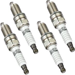 DCPR7EIX Iridium Spark Plugs 4 Pack Compatible with 1988-2016 Sportster 1200 1986-2016 Sportster 883 Replacement for 6046 HF170B Spark Plug