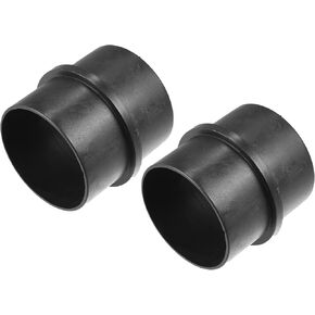 Car Air Ducting Connector Straight Air Heater Duct Joiner Connector Pipe 2.95'' 75mm OD Black (Set of 2)
